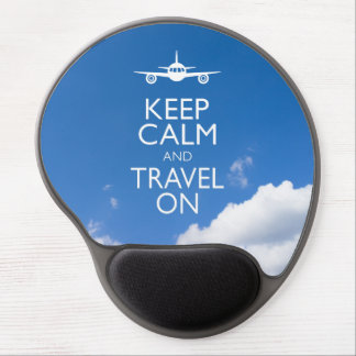 KEEP CALM AND TRAVEL ON GEL MOUSE PAD