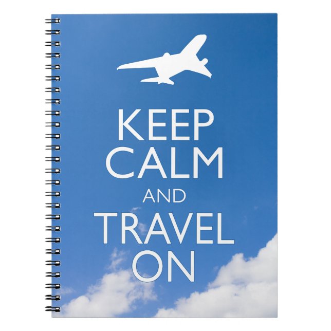 KEEP CALM AND TRAVEL ON NOTEBOOK (Front)