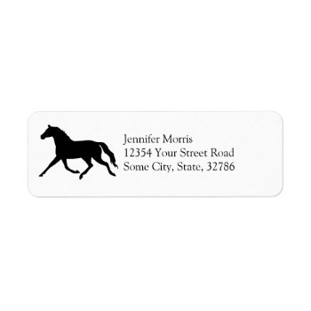 Keep Calm And Trot On Equestrian Label by PaintingPony at Zazzle