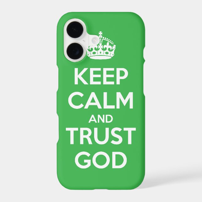 Keep Calm and Trust God Case-Mate iPhone Case (Back)