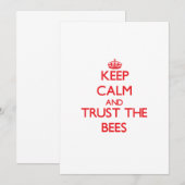 Keep calm and Trust the Bees (Front/Back)