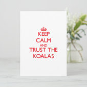 Keep calm and Trust the Koalas (Standing Front)