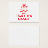 Keep Calm and Trust the Nanny (Front & Back)