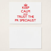 Keep Calm and Trust the Pr Specialist (Front & Back)