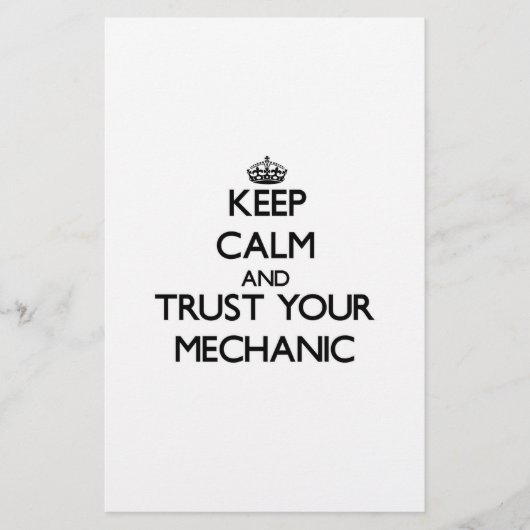 Keep Calm and Trust Your Mechanic (Front)