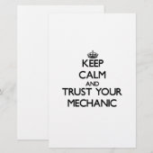 Keep Calm and Trust Your Mechanic (Front/Back)
