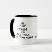 Keep Calm and Trust Your Real Estate Agent Mug (Front Left)