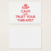 Keep Calm and trust your Therapist (Front & Back)
