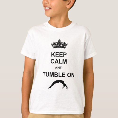 Keep calm and tumble gymnast T_Shirt