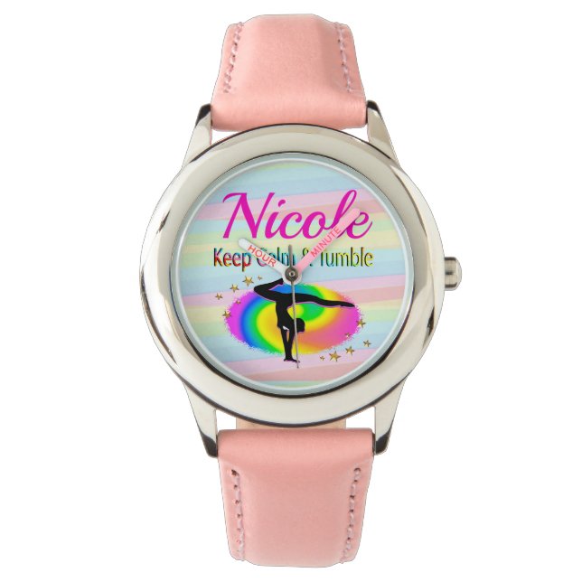 KEEP CALM AND TUMBLE GYMNASTICS DESIGN WATCH (Front)