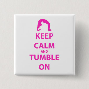 Keep Calm and Tumble On Pinback Button