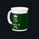 Keep calm and tumble pitcher<br><div class="desc">Add text or upload your own image</div>