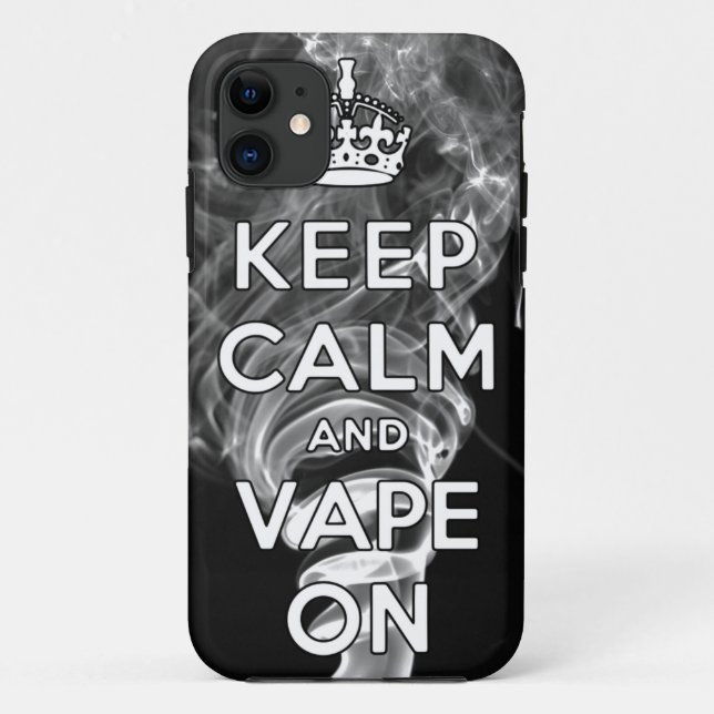Keep Calm And Vape On Case-Mate iPhone Case (Back)