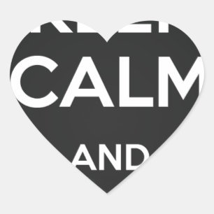 Keep Calm and Vape On Heart Sticker