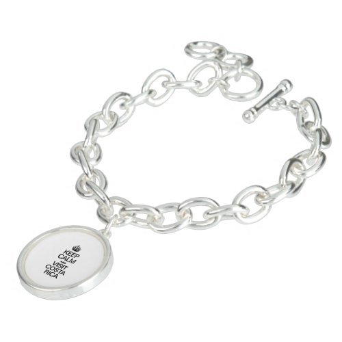 KEEP CALM AND VISIT COSTA RICA CHARM BRACELET