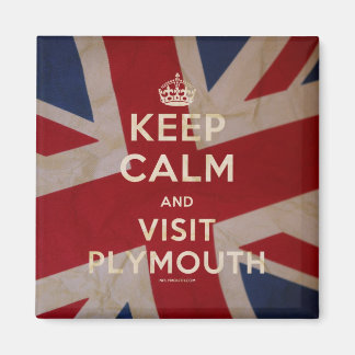 'Keep Calm and Visit Plymouth' Magnet