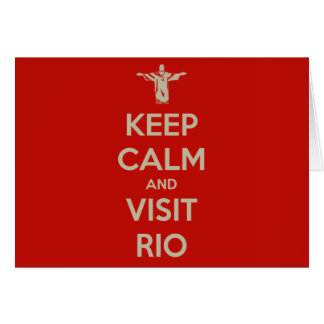 Keep Calm and Visit Rio Cards
