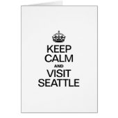 KEEP CALM AND VISIT SEATTLE (Front)