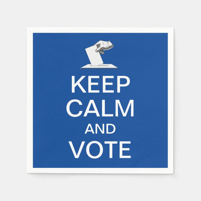 Keep Calm and Vote 2026 Napkins (Front)