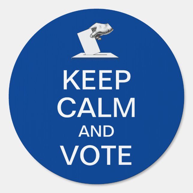 Keep Calm and Vote 2026 Sign (Front)