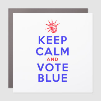 KEEP CALM AND VOTE BLUE CAR MAGNET