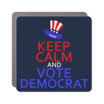 Keep Calm and Vote Democrat Political Election Car Magnet