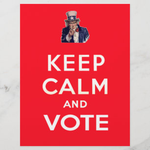 Keep Calm and Vote Flyer