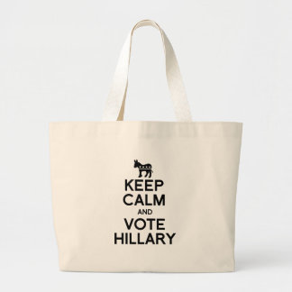 KEEP CALM AND VOTE HILLARY.png Large Tote Bag