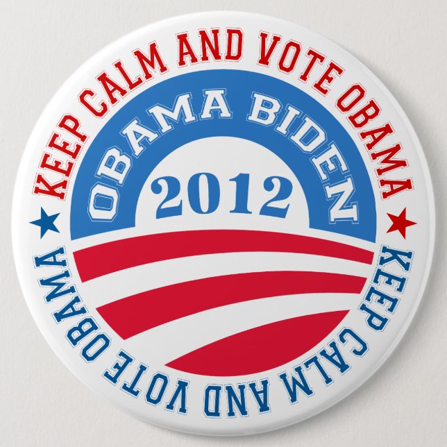 keep Calm And Vote Obama 2 Button (Front)