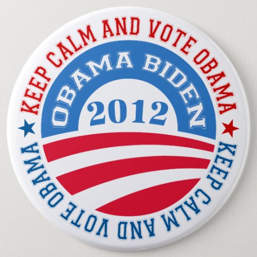 keep Calm And Vote Obama 2 Button