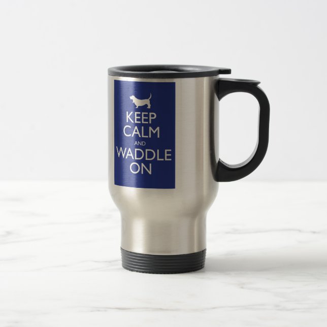 Keep Calm and Waddle on Travel Mug (Right)