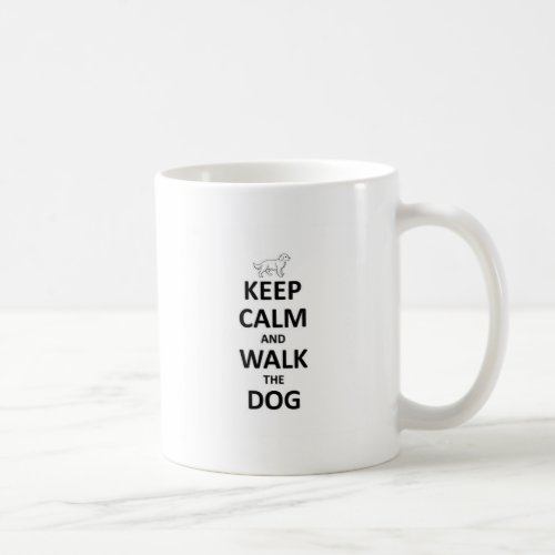 Keep Calm and walk the dog Coffee Mug