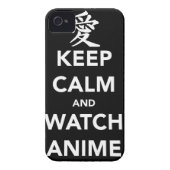 Keep Calm and Watch Anime Case-Mate iPhone Case (Back)