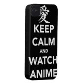 Keep Calm and Watch Anime Case-Mate iPhone Case (Back/Right)