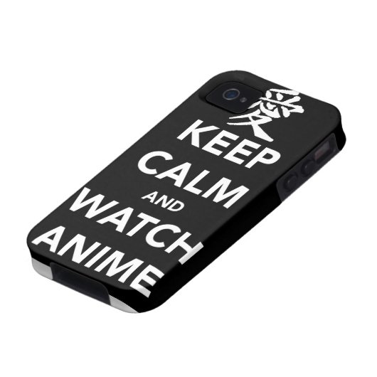 Keep Calm and Watch Anime Case-Mate iPhone Case (Bottom)