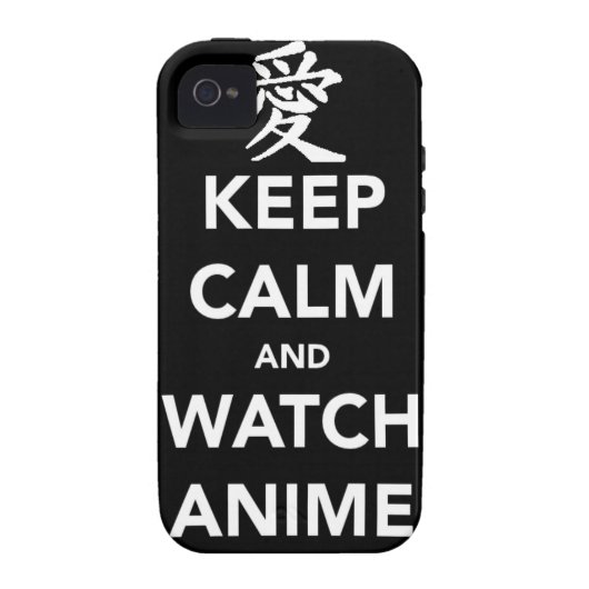 Keep Calm and Watch Anime Case-Mate iPhone Case (Back)