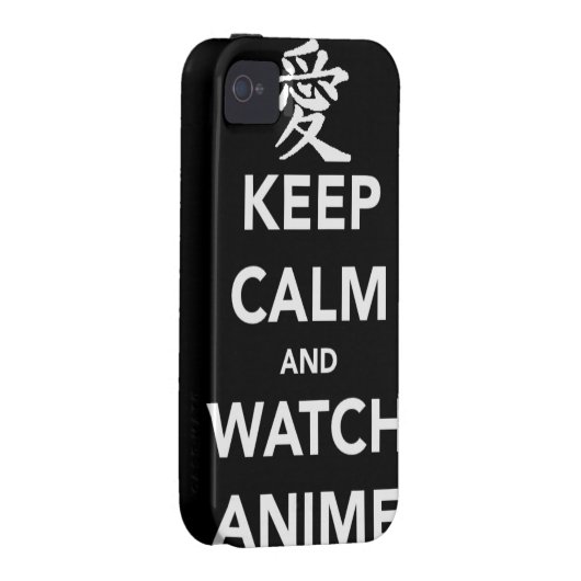 Keep Calm and Watch Anime Case-Mate iPhone Case (Back/Right)