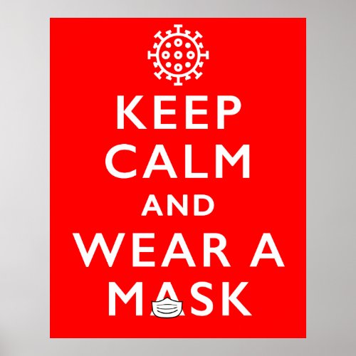 Keep Calm and Wear a Mask _ Coronavirus Poster
