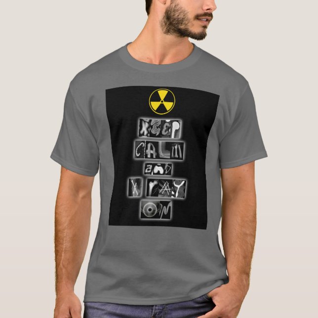 "Keep Calm and Xray On" Men's T-Shirt (Front)