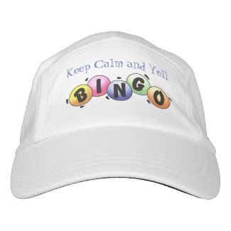 Keep Calm And Yell Bingo Visor Hat
