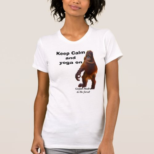 Keep Calm and Yoga On T_Shirt