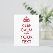 KEEP CALM and YOUR TEXT (Standing Front)