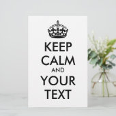 KEEP CALM and YOUR TEXT - black (Standing Front)