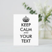 KEEP CALM and YOUR TEXT - black (Standing Front)