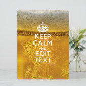 Keep Calm And Your Text for some Beer (Standing Front)