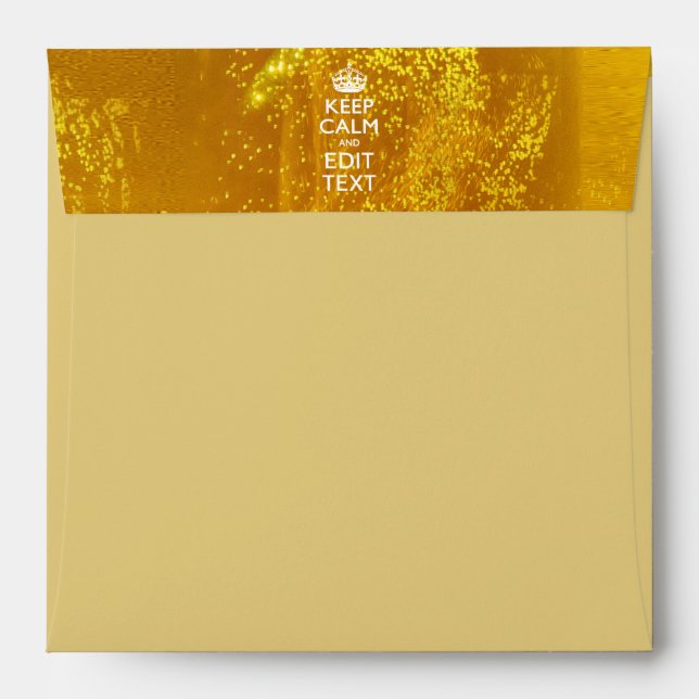 Keep Calm And Your Text for some Beer Envelope (Back (Top Flap))