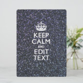 Keep Calm and Your Text on Midnight decor (Standing Front)