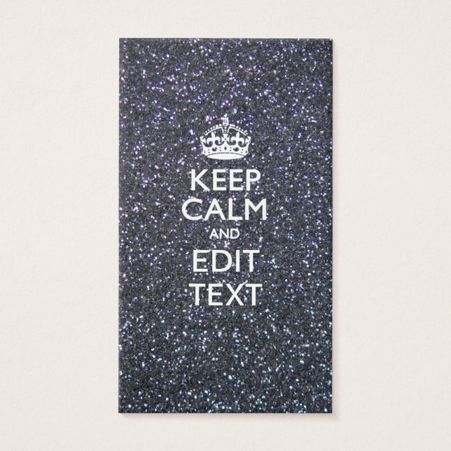 Keep Calm and Your Text on Midnight decor (Front)
