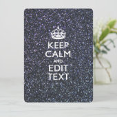 Keep Calm and Your Text on Midnight decor (Standing Front)