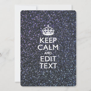 Keep Calm and Your Text on Midnight decor